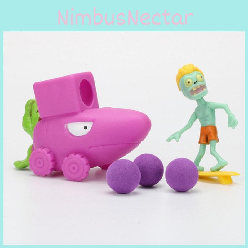 Pvz Plants Vs Zombies Peashooter Pvc Action Figure Easter Wood Decoration For Kids