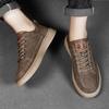 Rund tå Snörning Manlig Casual Sko Klassisk Original 2025 Nyhet Sociala Vuxna Hög Kvalitet Mode Herrskor Rea