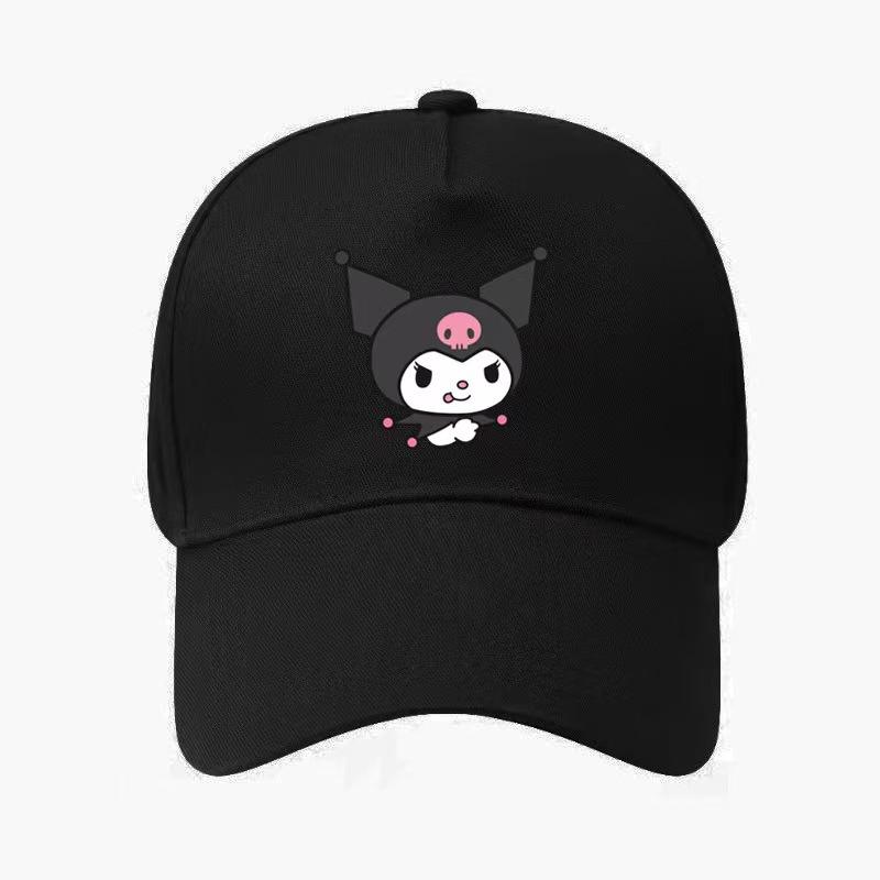 Adult Sanrio Kuromi Kuromi Five-piece Cotton Baseball Cap Sun Hat