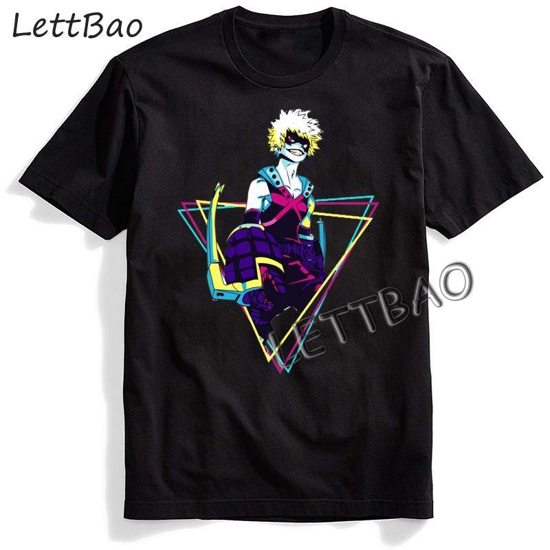 Japanese Anime My Hero Academia T Shirt Men Kawaii Summer Tops Graphic Tees Cool
