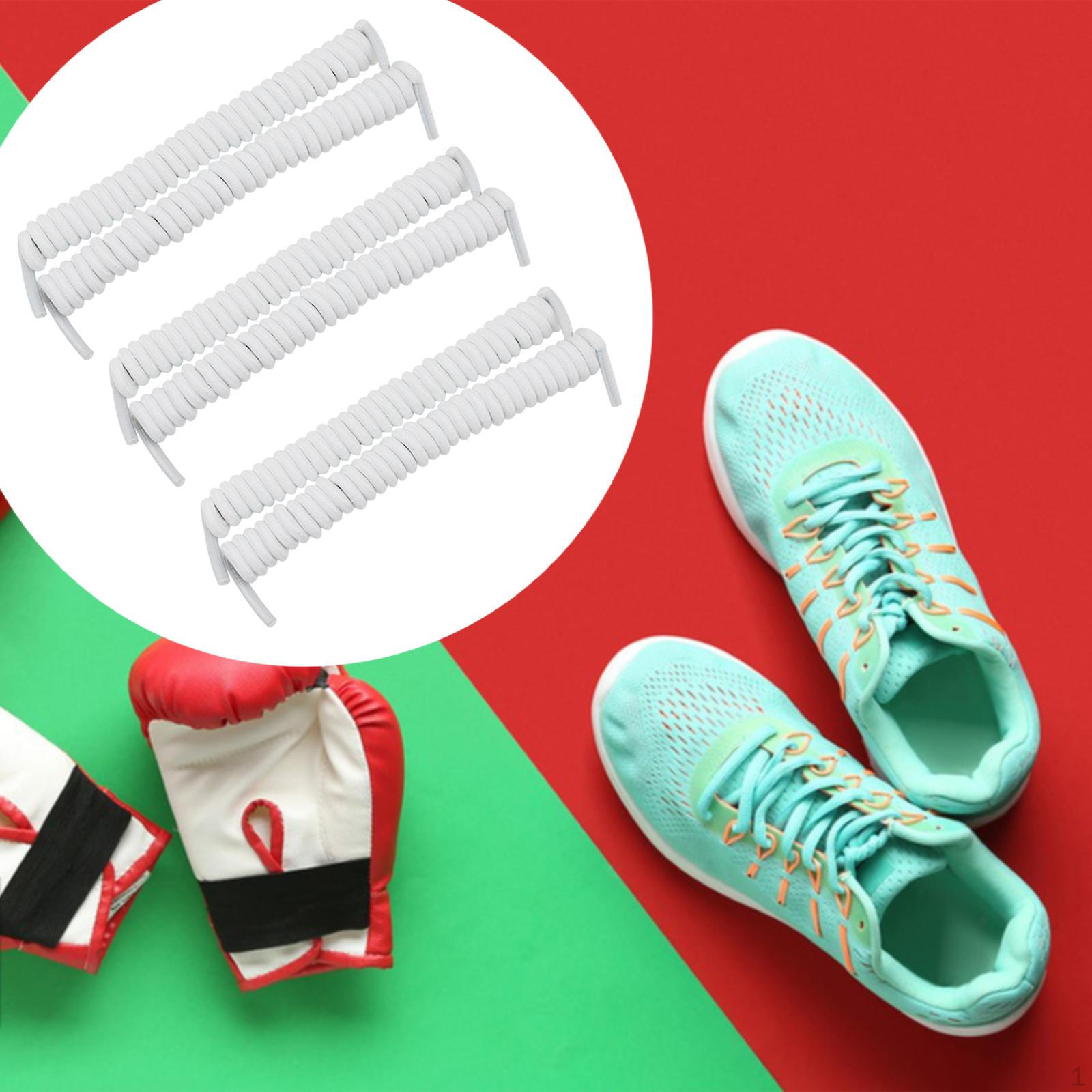 

Шнурки Curly Twister эластичные шнурки без завязывания для детей и взрослых беговые принадлежности белый