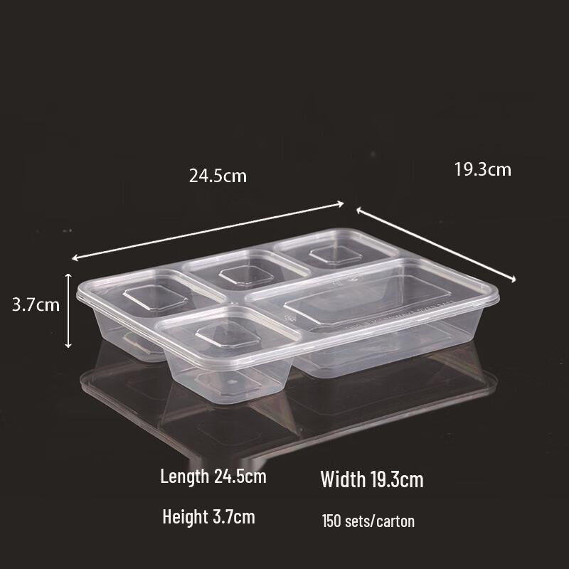 Wutuo Disposable Transparent Meal Boxes