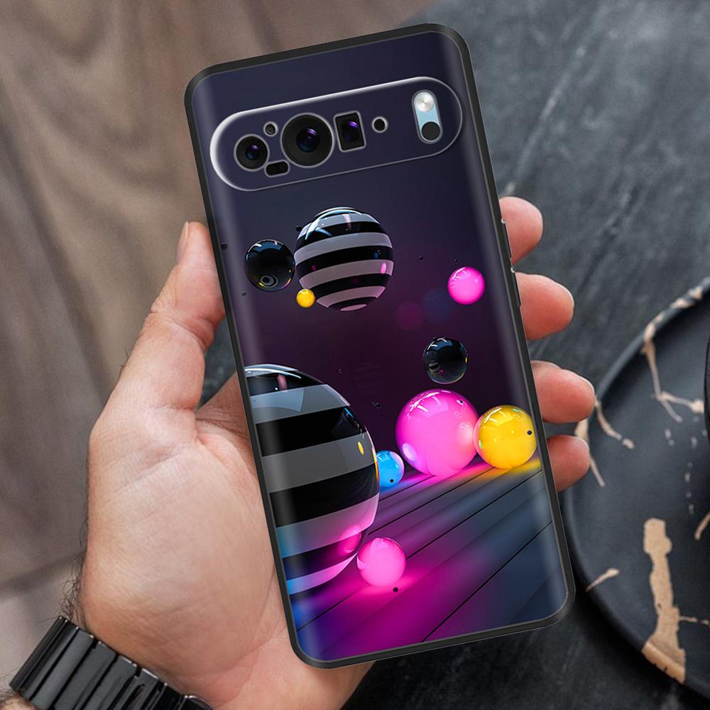 Black Silicone Case For Google Pixel 10 Pro XL Soft Painted Back Cover for Google Pixel10 Pro XL Shockproof Protective Shell Bag