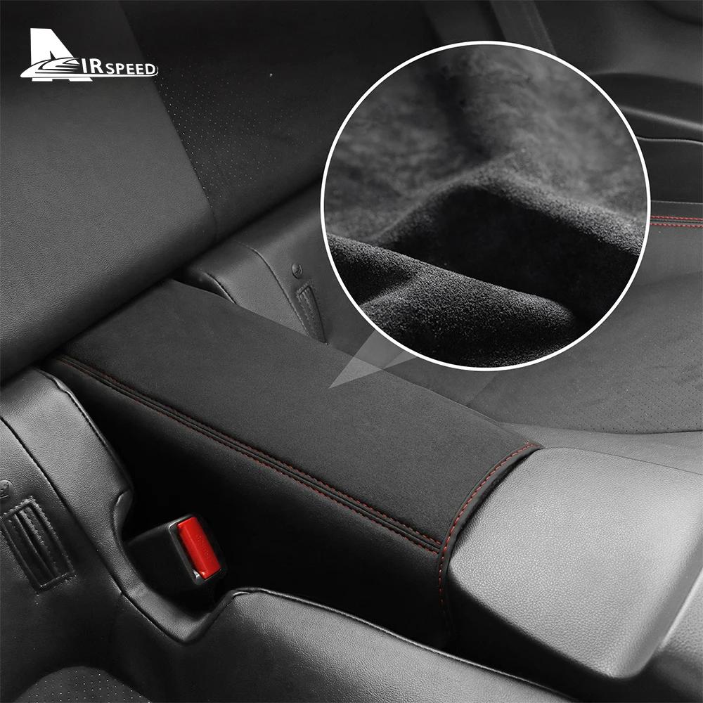 Für Subaru BRZ Toyota GR86 2021 2022 2023 2024 Wildleder Armlehnenbox RHD LHD Leder Armlehnen-Konsolen-Behälter-Pad Innenraumverkleidung