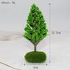 Plastic Miniature Simulated Trees for Model Train Displays and Architectural Landscapes Enhancing Overall Scene Realism