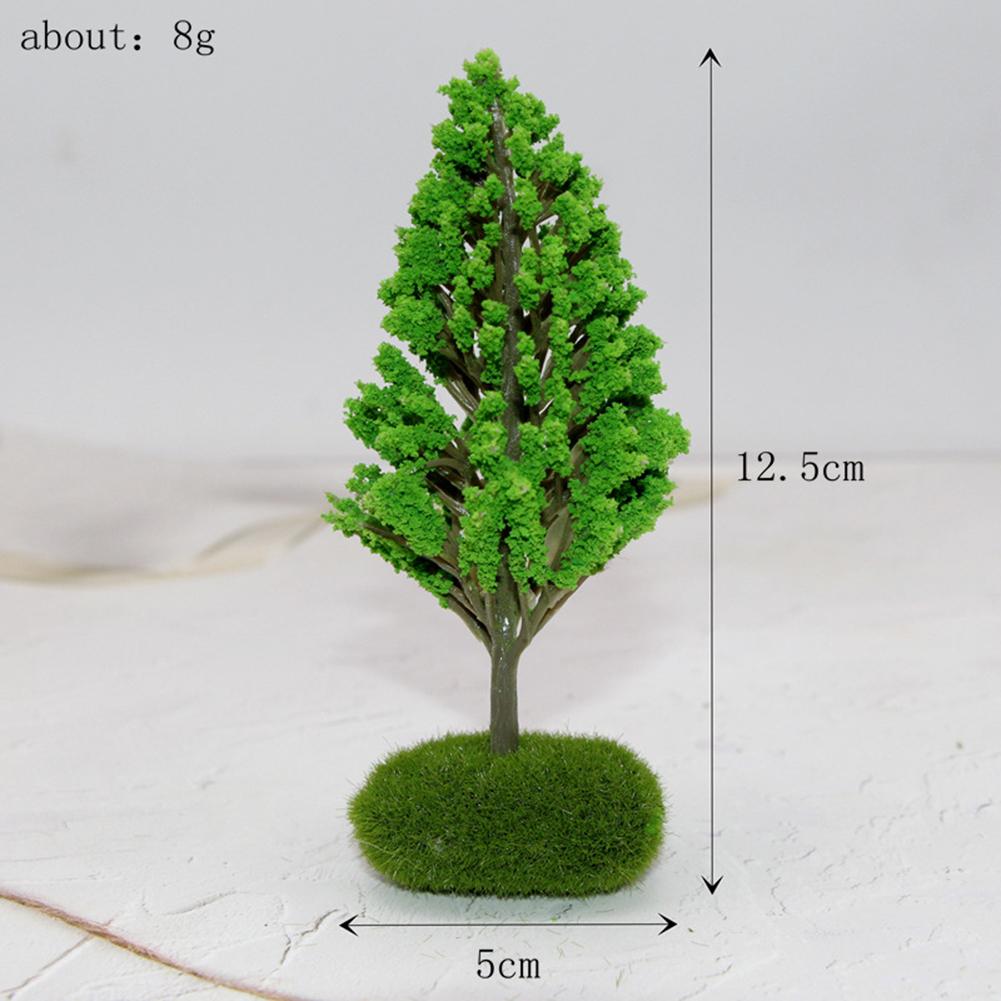 Plastic Miniature Simulated Trees for Model Train Displays and Architectural Landscapes Enhancing Overall Scene Realism