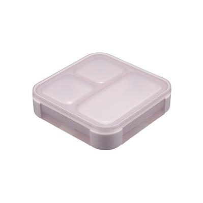 CB JAPAN Foodman Mee 500 ml Smal Bento Portabel och Står med Dubbel Tätning och Låsning för Säker Passform Låda, Upprätt, Antibakteriell, Lila, 4-punkts