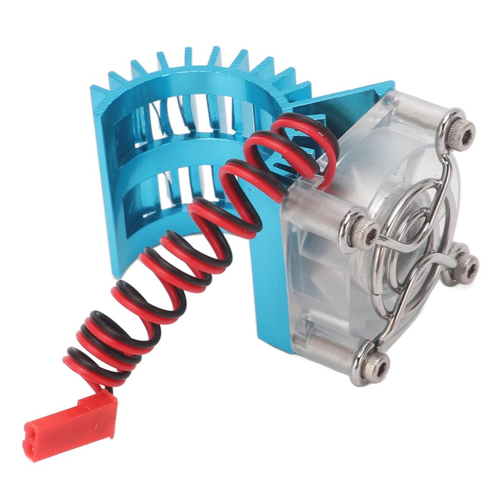 Motor Heatsink with Cooling Fans Blue Housing High Rotation Speed Colorful Lights for Brushless