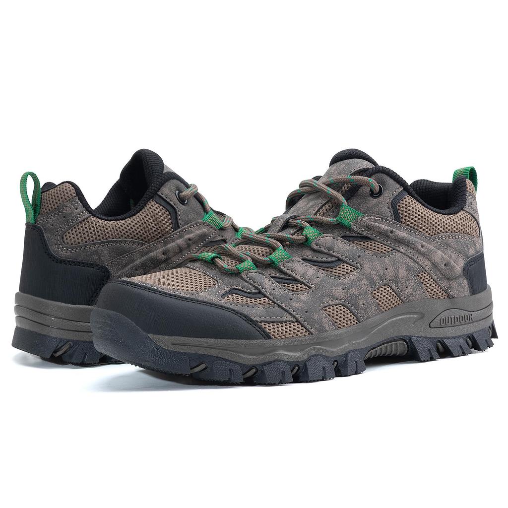 Men's Large Size Thick Sole Mesh Hiking & Trekking Shoes - Outdoor Casual Footwear