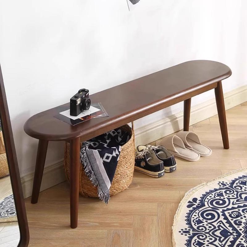 Solid Wood Benches Dining Stools Living Room Multifunctional Wooden Stool Entrance Luxury Rectangular Footstools Furniture
