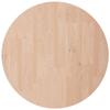 342902 vidaXL Round Table Top Ø50x2.5 Cm Solid Untreated Oak Wood