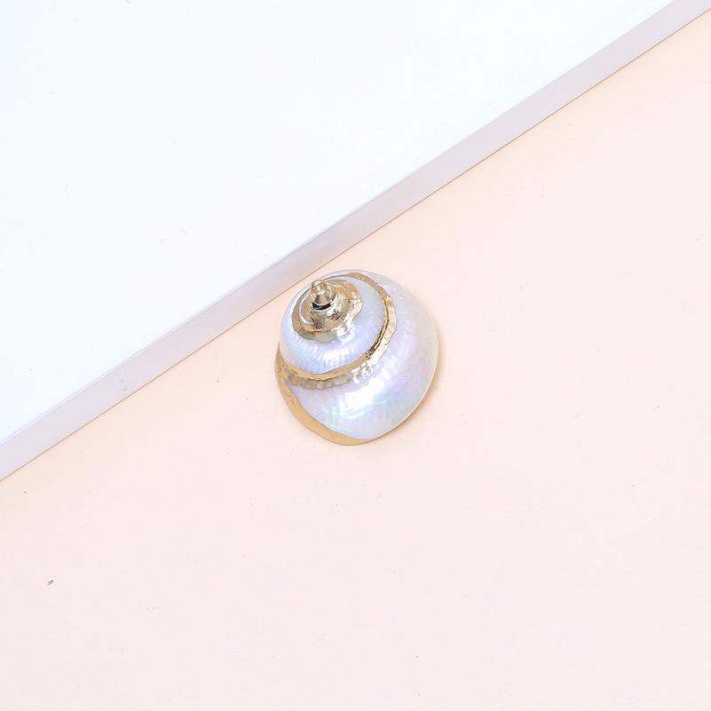 Electroplated Natural Shell Conch Scallop Pendant for DIY Necklace & Bracelet Jewelry