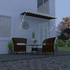 VidaXL Retractable Awning with LEDs Terrace Awning Balcony Garden Outdoor UV Resistant Window Shading 300x150 145918