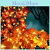 Fairy Halloween Decoration String Lights Pumpkin Autumn Maple Leaf Party Lamp