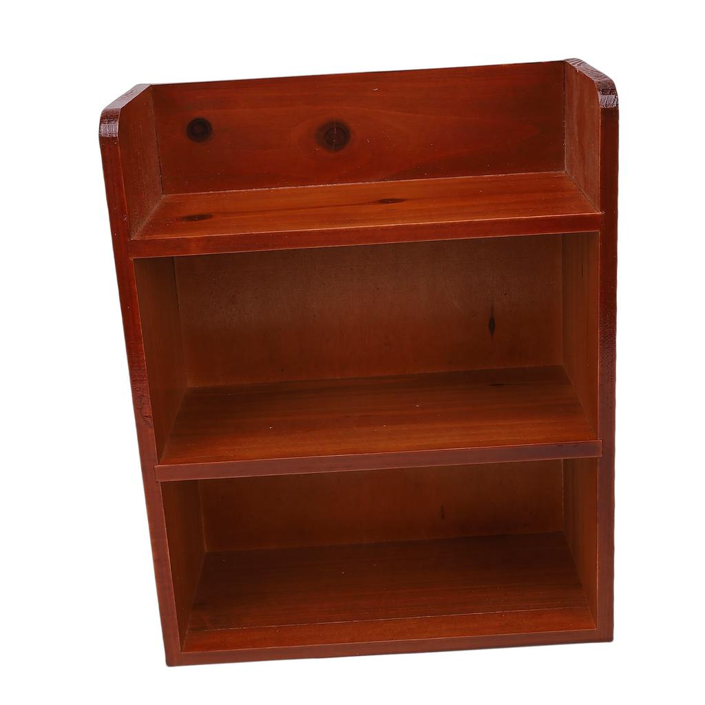 Meerlaags Houten Opbergrek Bureau Wandmontage Vintage Veelzijdig Houder voor Diverse Spullen voor Parfum Cosmetica
