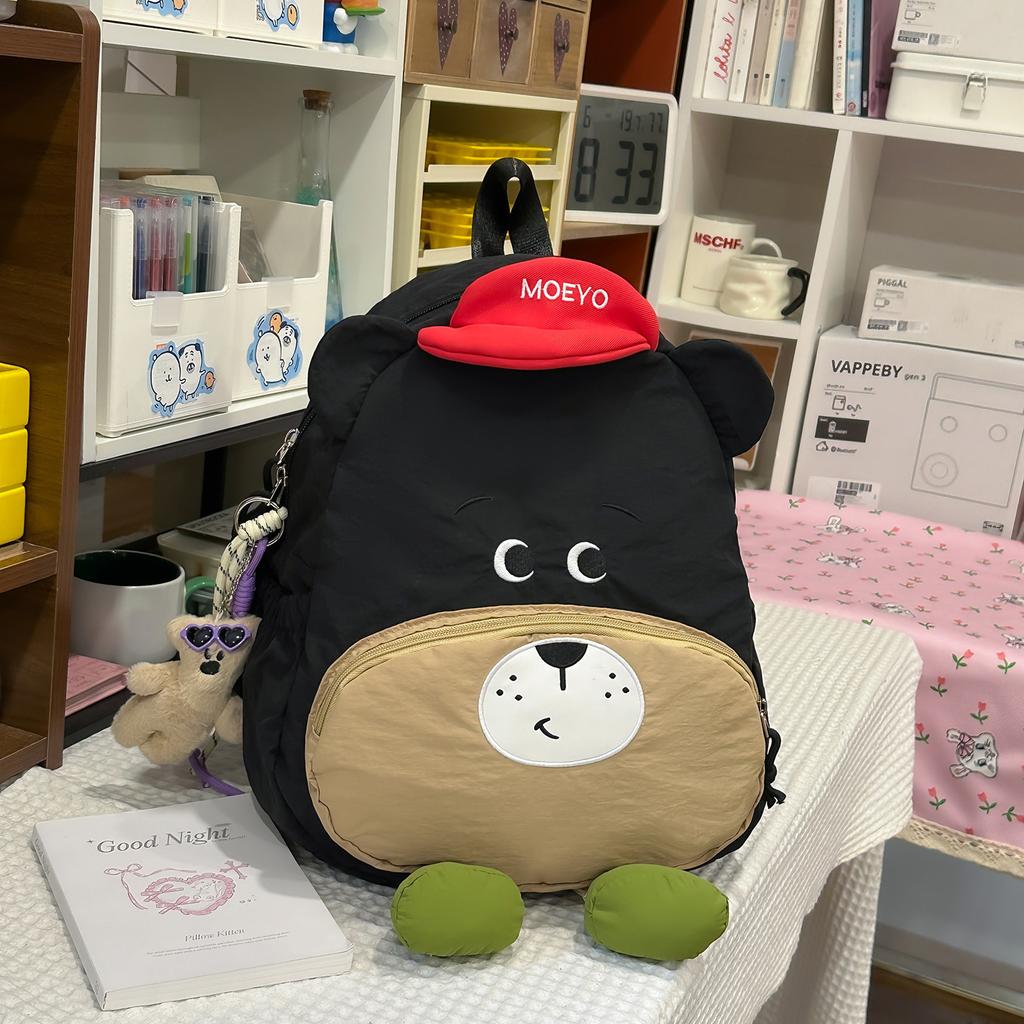 School bag cute casual puppy backpack for women, new lightweight versatile kindergarten backpack, outdoor travel backpack