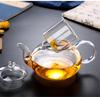 400ml-1600ml Heat-resistant Glass Hot Tea Pot Flower Kettle Kung Fu Teawear Set Tea Beverage Strainer Infuser Puer Oolong Barley Pot Teaware for