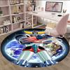1pc UFO Robot Grendizer7 Print Round Carpet Chair Round Carpet Suitable for Bedroom Living Room Home Decorative Carpet