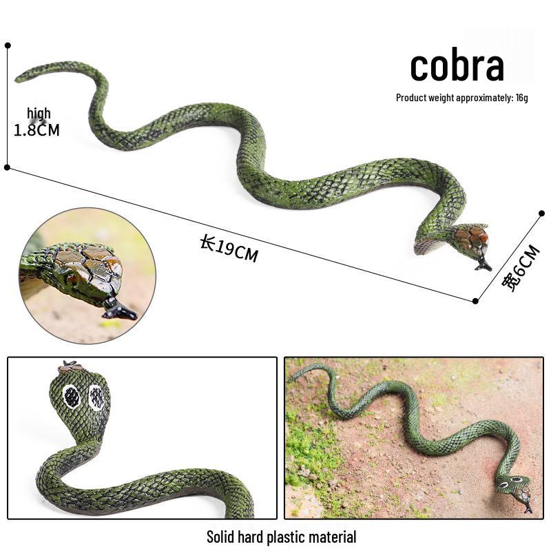 Wild Animal Model: Children s Cognitive Toy - Black Mamba, Cobra, Rattlesnake, Python