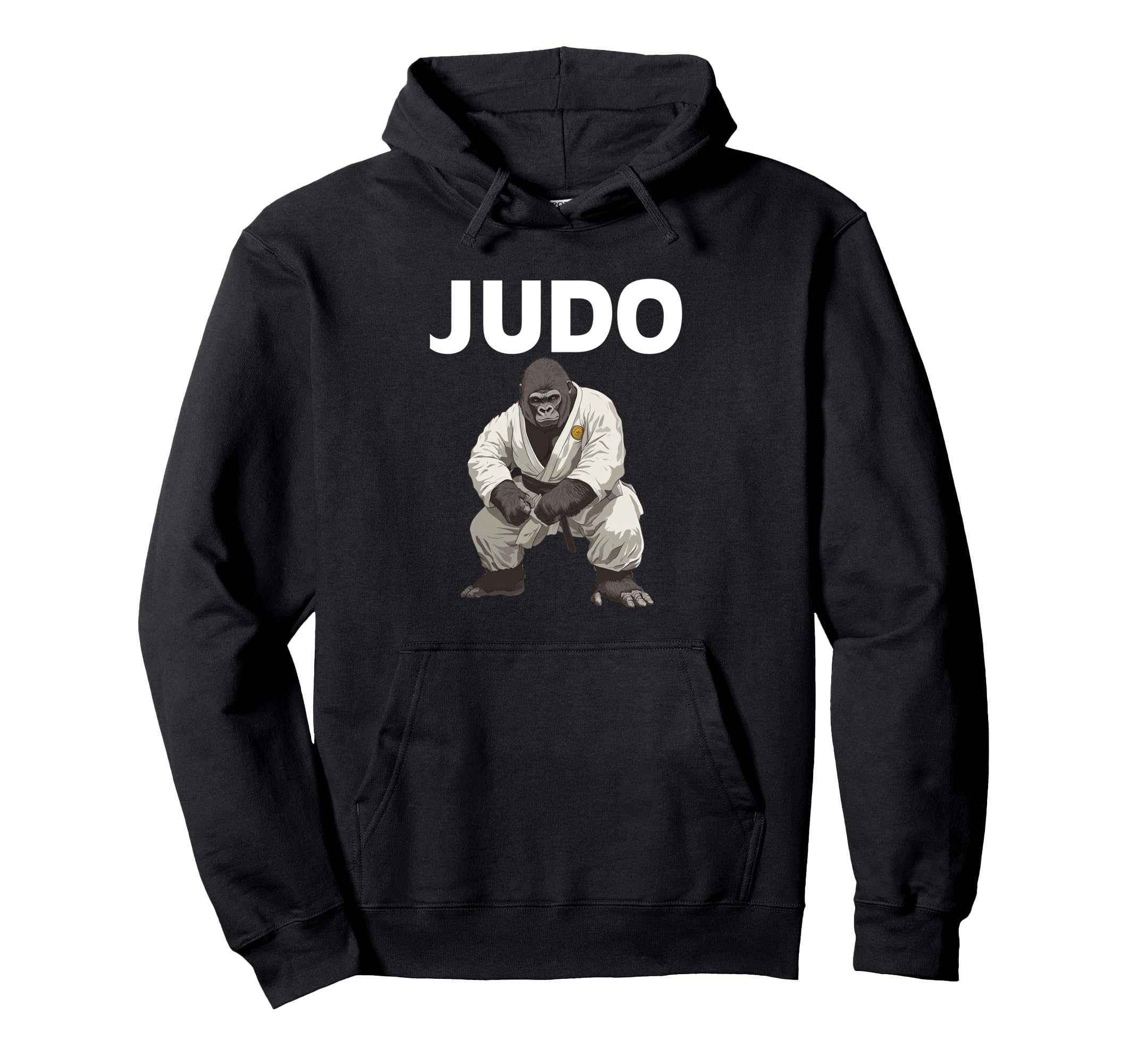 

Gorilla in Judo Gi Grappling Gorilla Hoodie - чорний