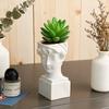 Elegant British Girl Flowerpot Green Potted Plants Container Home Courtyard Garden Sculpture Decoration Ornament Gift
