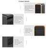 Small Electric Heater Efficient Heating Machine ABS Texture Provide Warmth for Office Desks and Home Environment