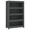 VidaXL Bookcase Grey 80x35x126 Cm Solid Pine Wood 821686