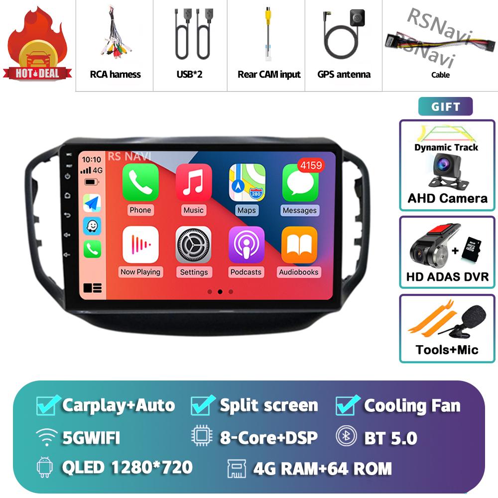 Android 14 Carplay Auto For Chery Tiggo 5 2014 - 2018 Car Radio Player Multimedia Stereo AI Voice 360 Camera Navigation Video BT