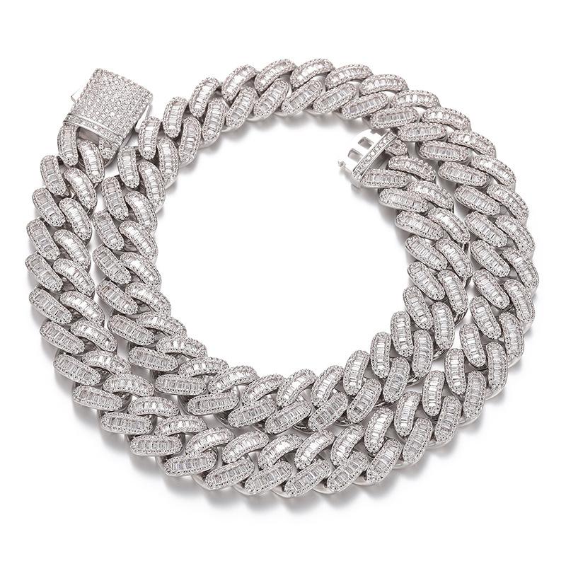 Exclusive In-Stock Men's 18K Gold-Plated Cuban Chain - Zircon Gemstone Copper Body Fashion Jewelry