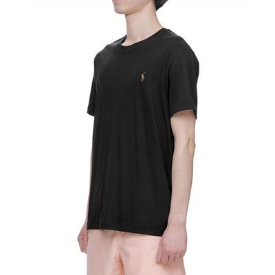 Polo FW22 Camiseta de Manga Corta Lisa de Corte Slim para Hombre Tops Negro MNPOTSH1N820099-001