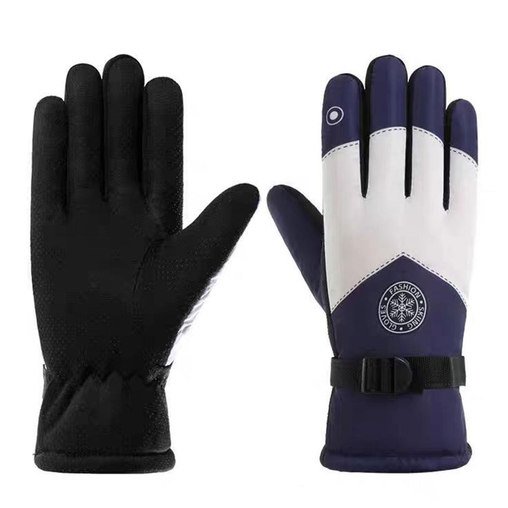 Winter Ski Gloves,Touch Screen Cycling Gloves,Windproof Warm Outdoor Riding Gloves,Thermal Warm Gloves,For Walking Biking