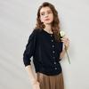 Women's Lyocell Tencel Knit Long Sleeve Thin Cardigan