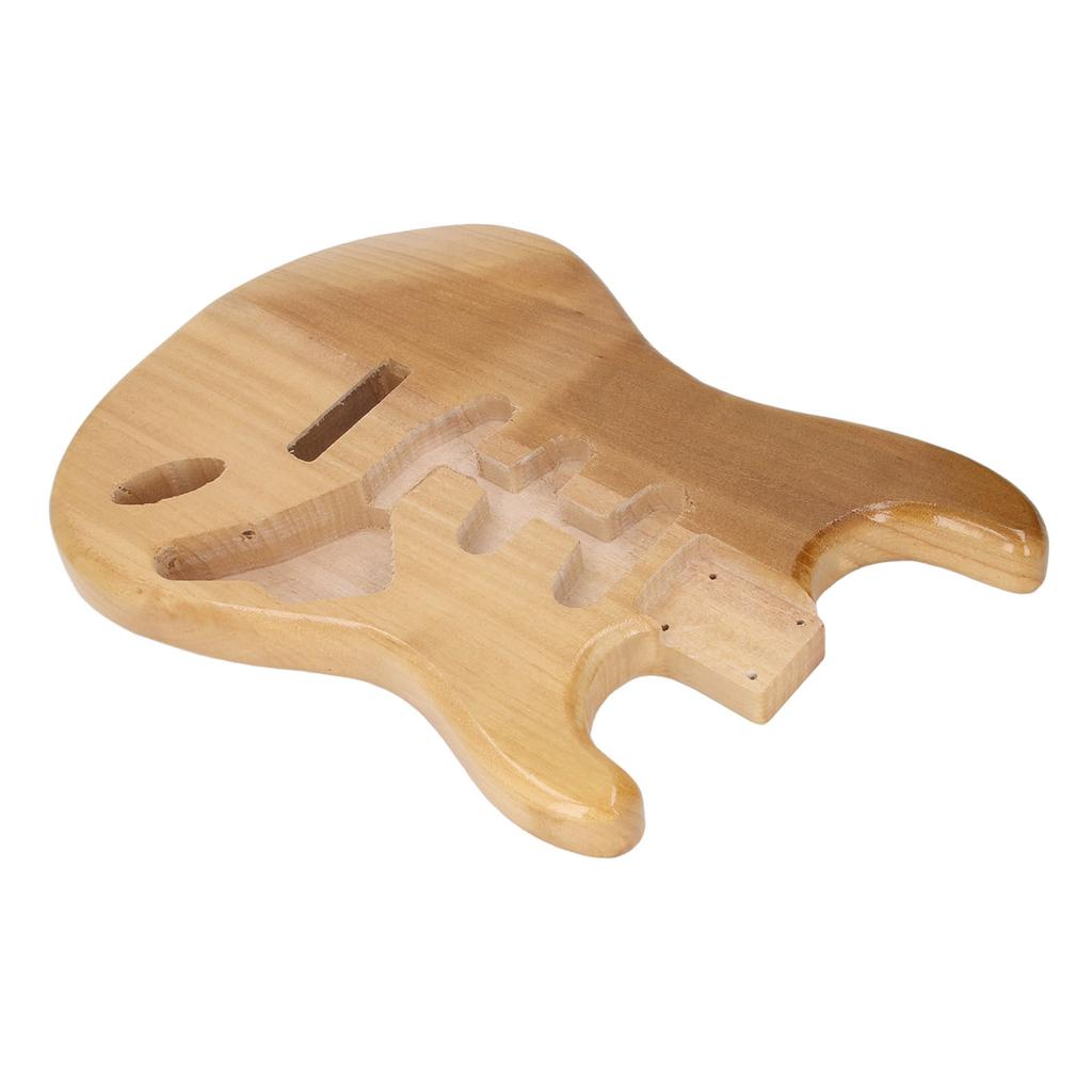 Uferdig Elektrisk Gitar Kropp Valnøtt Tre Emne Trippel Enkel Pickup Hull Gitar Tønne