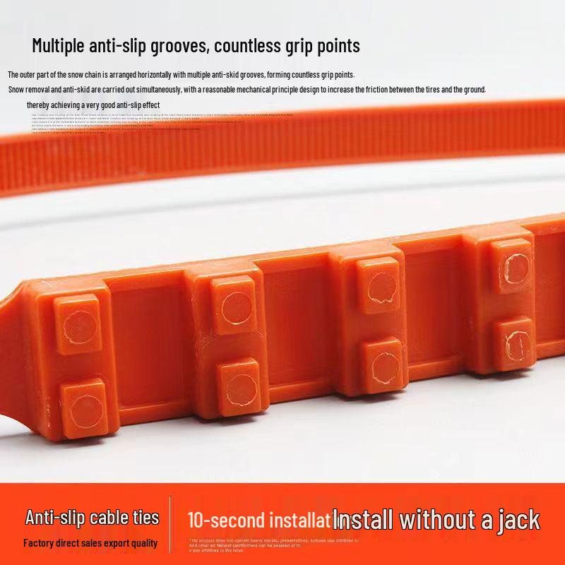 Łańcuchy przeciwpoślizgowe na opony terenowe na śnieg i błoto