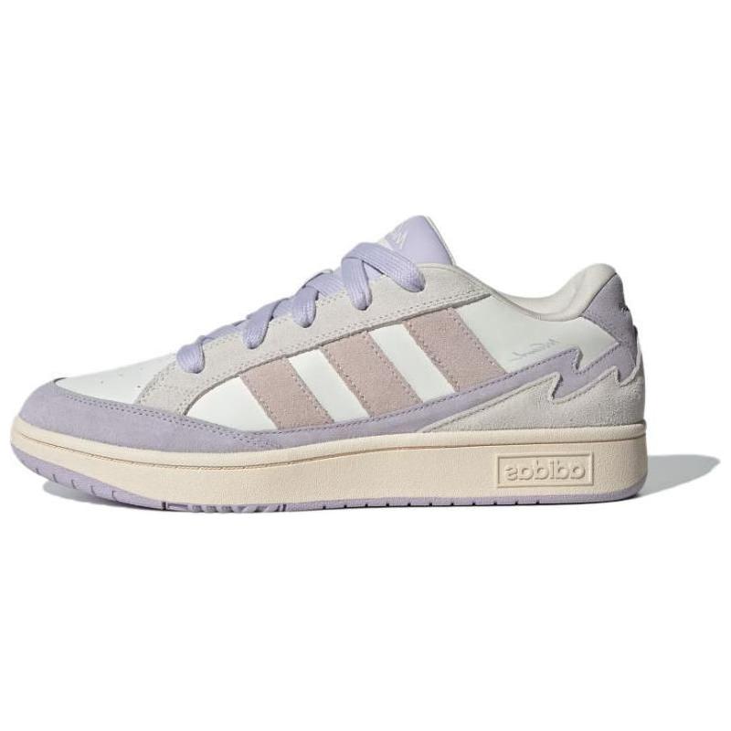 New Adidas WCARD ADV Anti Slip Wear Resistant Low Top Skateboard Shoes Women's White Gray Purple JH7186