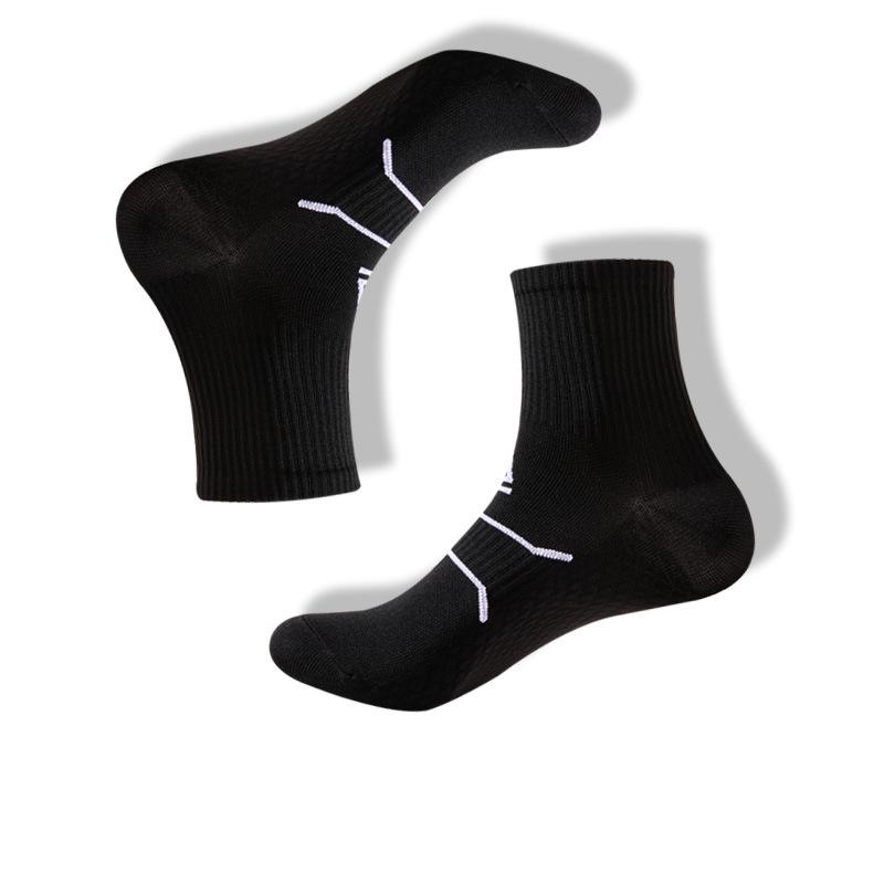 Professional Running Socks Breathable Non-slip Marathon Athletic Socks Sweat Absorb Mid-calf Men Women Compression Socks