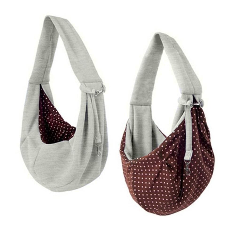 

Дышащая сумка-слинг для питомца через плечо, сумка-переноска для собаки, сумка-кроссбоди для кошки, для улицы серый