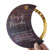 MZ Creative Ethnic Wooden Rotating Acrylic Calendar Ornament
