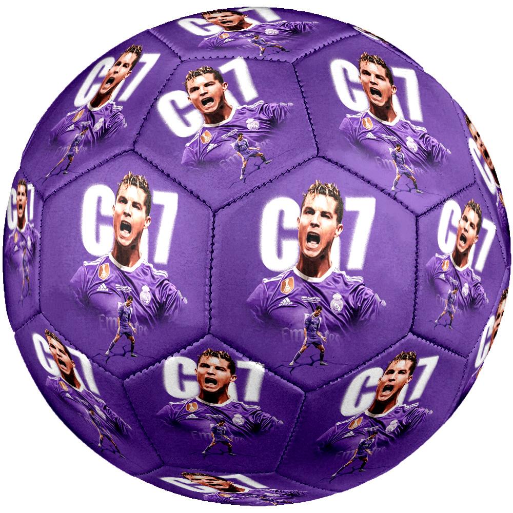 Cristiano Ronaldo Pallone da Calcio Taglia 5 Cucito a Macchina Universale per Interni/Esterni Regali per Appassionati di Calcio Regalo Perfetto per Amici e Famiglia