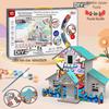 Children's Large 3D Wooden Puzzle Graffiti DIY Drawing Set for Boys and Girls