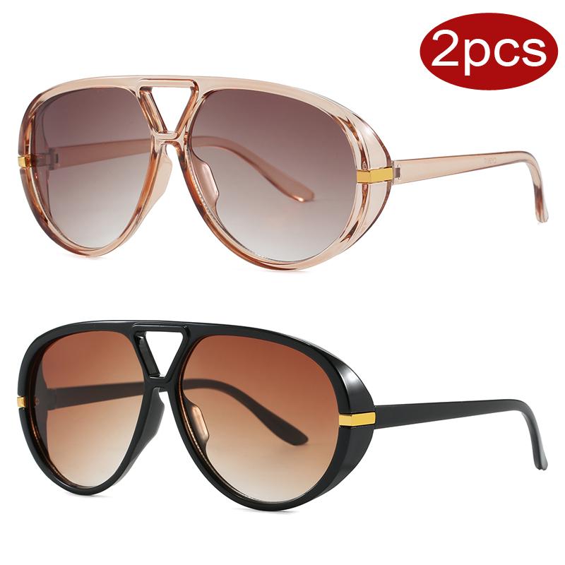 

Lightweight Comfortable Durable High Quality Retro High End Stylish Oversized Oval Shaped Female Women Sun Glasses