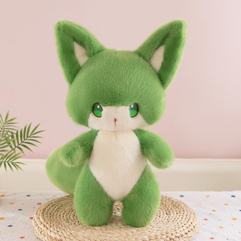 New Cartoon Psychic Fox Doll Plush Toy Cute Fox Doll Children Comfort Doll Gift
