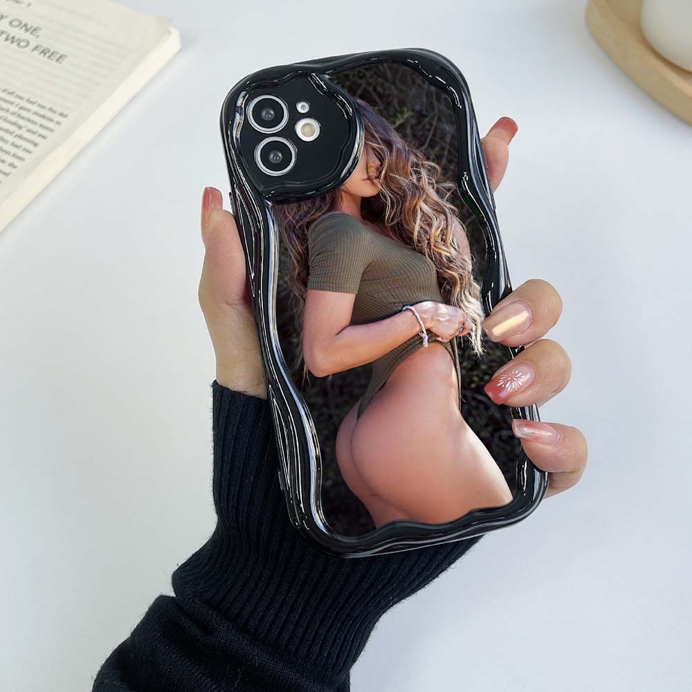 Samsung Galaxy A13 A14 A54 Xiaomi Poco X5 F4 M6 Pro 5G Redmi 13C 12C 10C Huawei Honor 90 Lite Hüllen A50 Sommer Ray exklusive weiche Hülle mit cremefarbenem Muster