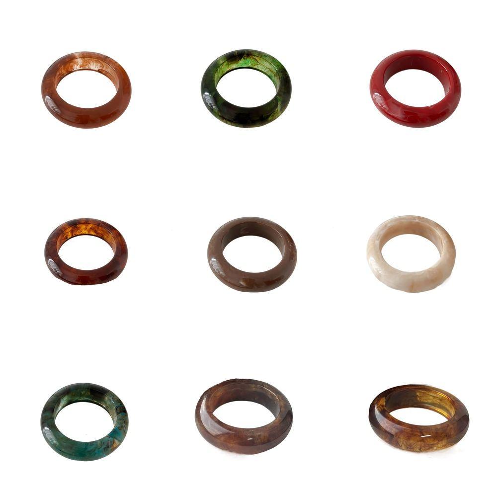 Bohemian Round Wide Bracelet Europe American Style Smudged Hand Ring  Gift