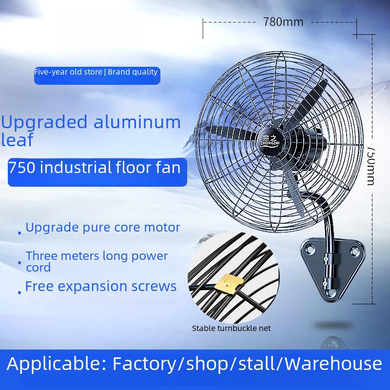 Wall-Mounted and Floor Industrial Fans for Workshops
