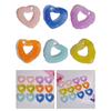 Irregular Colored Heart Beads Hollow Heart-Shaped Pendant DIY Resin Accessories
