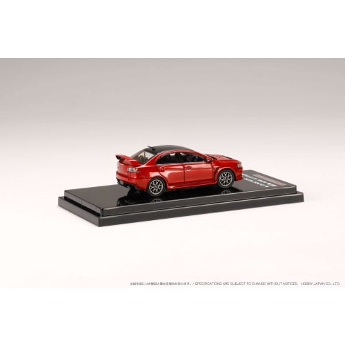 HobbyJAPAN 1/64 Mitsubishi Lancer Evolution 10 Final Edition Red Metallic/Carbon Roof