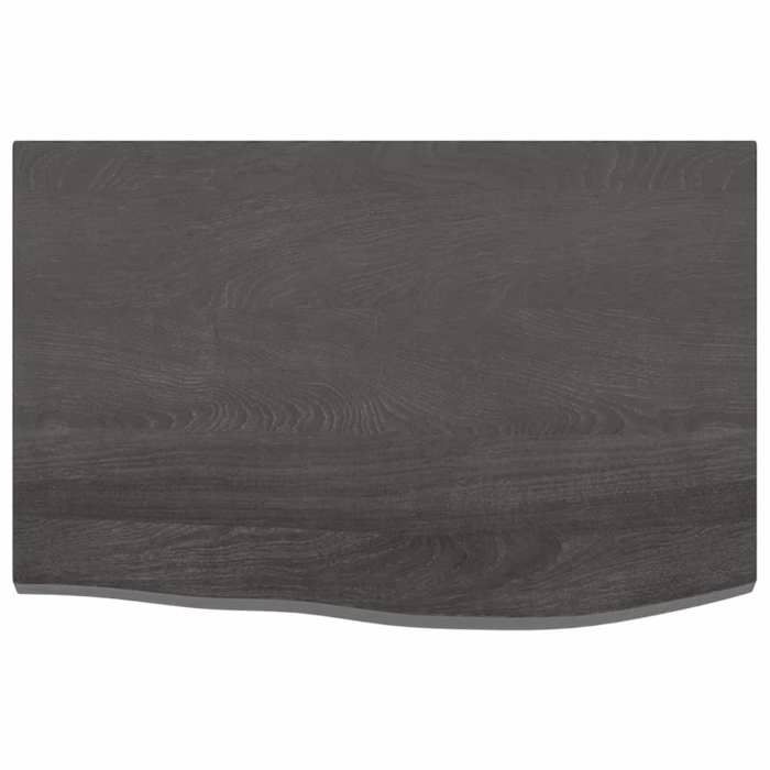 VidaXL Dessus de bureau gris foncé 60x40x2 cm bois chêne traité 3156407