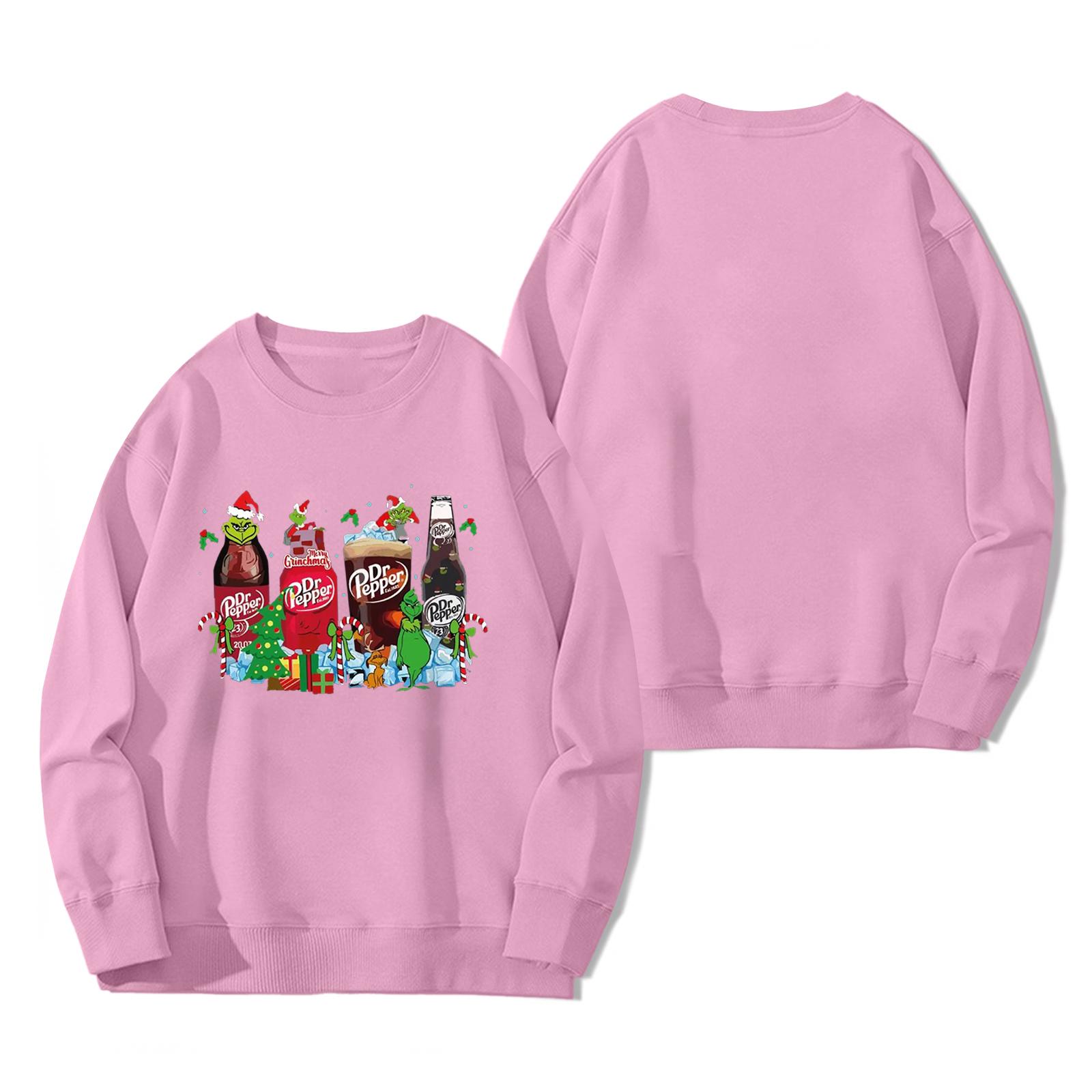 Women s Fashionable Casual Long Sleeve Printed Pullover Sweatshirt L