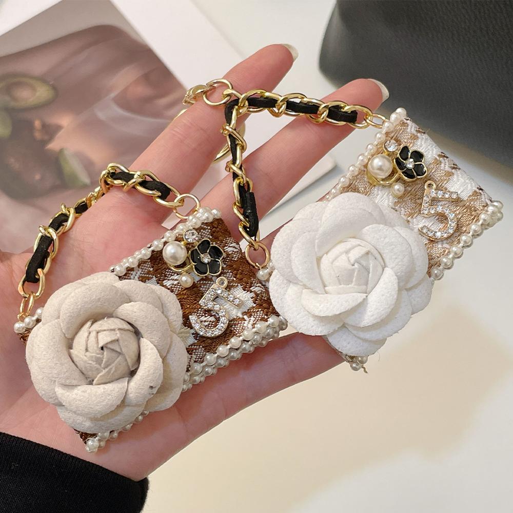 Fashion Flower Camellia Pendant Gifts Souvenirs Bag Charm
